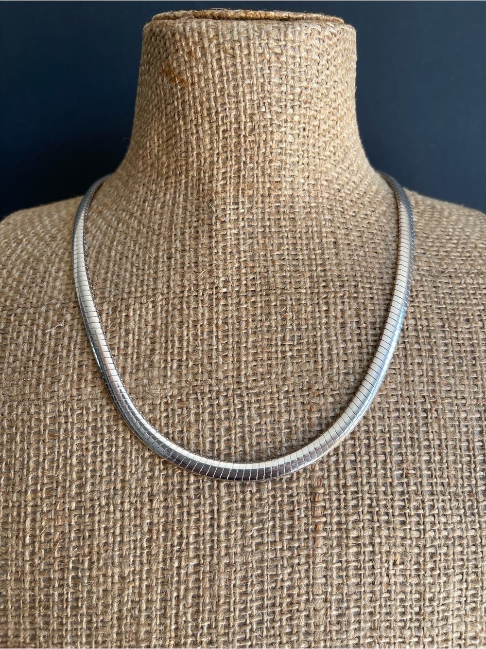 Milor Italy 925 Sterling silver omega Necklace.